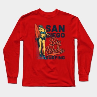 San Diego Surf Girl Long Sleeve T-Shirt